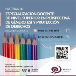<strong><em>Inscripciones abiertas para la “Especialización Docente de Nivel Superior en Perspectiva de Género, ESI y Protección de Derechos”</em></strong>