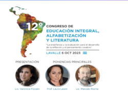<strong>12° Congreso de Educación Integral, Alfabetización y Literatura: “La enseñanza y la evaluación para el desarrollo de la reflexión y el pensamiento creativo”</strong>